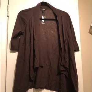 Brown Express elbow length sweater